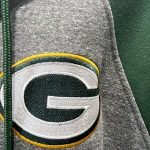 Men’s NFL Green Bay Packers Gray, Green & Gold Lightweight Jacket (Go Pack)